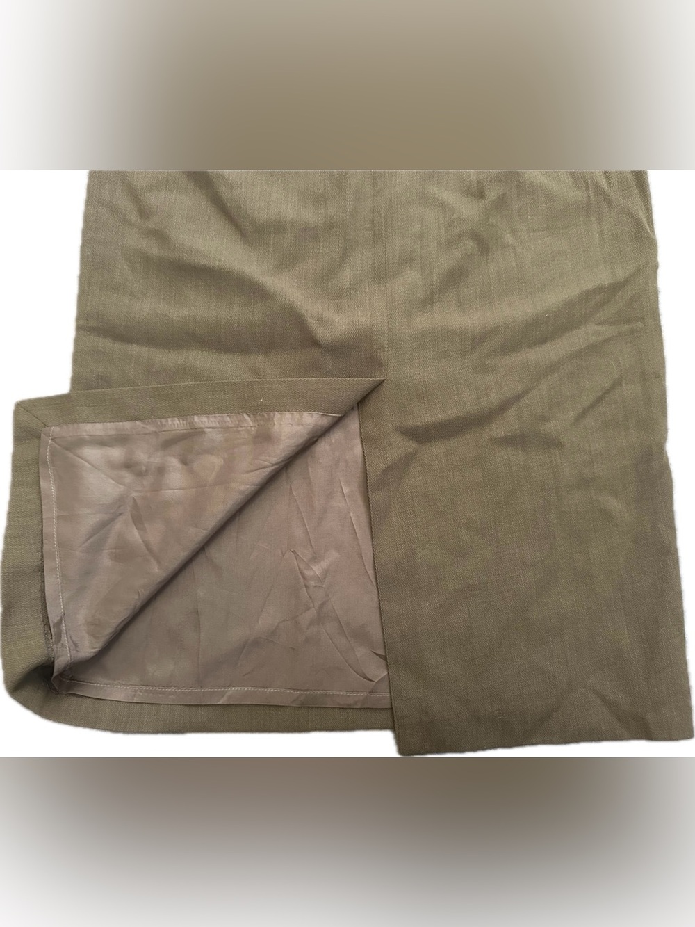 Peter Nygard Wool Brown Pencil Skirt - Picture 2 of 4
